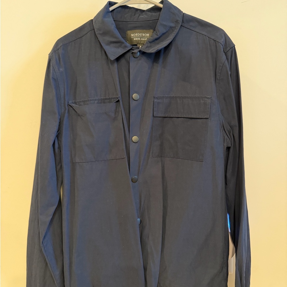 Nordstrom Men's Shop Navy Blue Shirt Jacket